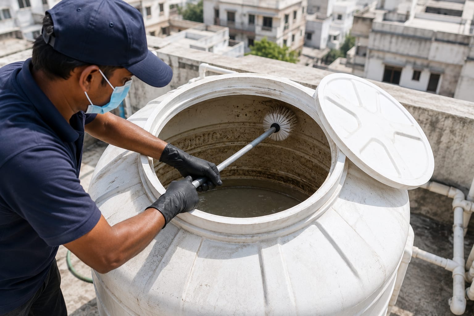 Sintex / Water Tank Cleaning
